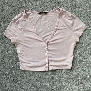 Baby Pink Crop Top